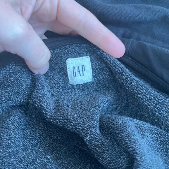 Gap Black Full Zip Hooded Sweatshirt Size XXL - Picture 3 of 6